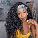 Jerry Curly Half Wig Human Hair Brazilian Deep Wave Curly Half Wig Human Hair 3 IN 1 Seamless Clip Ins Flip Over Drawstring Half Wig 200% Density Full Machine Made for Women Ready to Wear On Clearance Sale Pre Plucked Wig Par