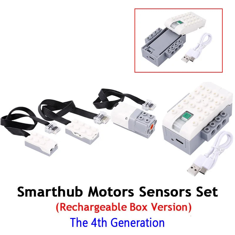 WeDo 3.0 Power Functions Electric Motors Tilt / Motion Sensor Electric Hub fit 45300 45302 WeD 2.0 Core Set Building Toys