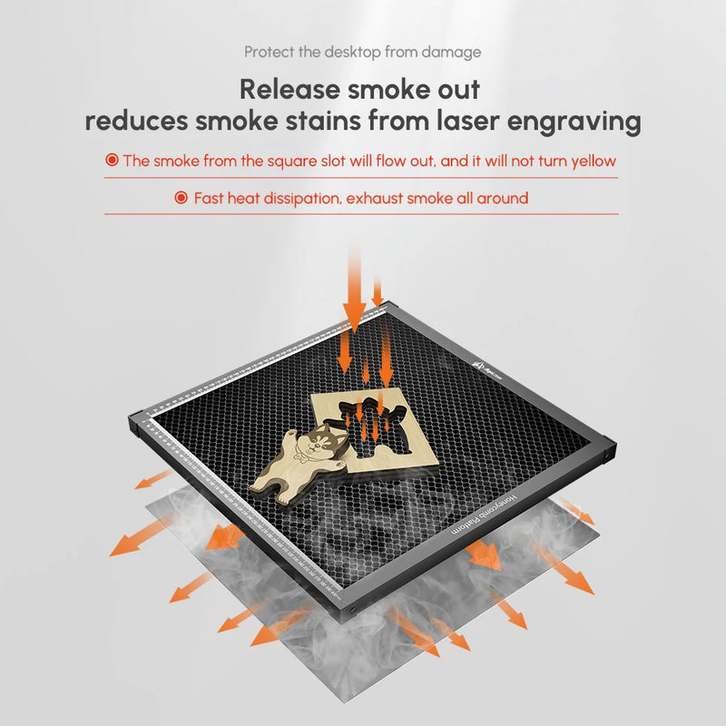 AlgoLaser 40*40cm Aluminum Laser Honeycomb Working Table For CO2 Laser Engraver Cutting Machine CNC Honeycomb Panel Bed Woodwork