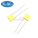 100PCS 100V Polypropylene Safety Plastic Film Correction Capacitor 1NF 2.2NF 4.7NF 10NF 22NF 100NF 330NF 470NF 102 104 154 224