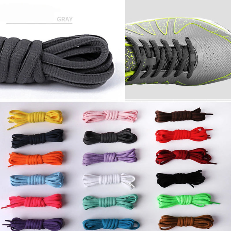 1 pairs Oval Running Trainer Laces, Basketball Sneaker Shoe Laces, Athletic Running Shoestring or Sport Shoes Laces for Trainers