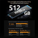 BMAX B5 A Pro AMD Ryzen7 5825U 5700U Processor AMD Radeon Graphics 16GB(Support Max 64GB) DDR4 512GB NVMe SSD Windows 11