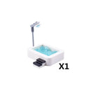 MOC City Building Blocks Accessories Mahjong Machine Plant Sofa Bed Piano Refrigerator Kitchen Toy Brick Florist Bar X009 TV Set