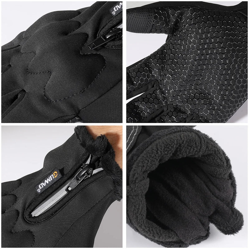 TouchScreen Winter Gloves Men Women Warm Ski Cold Weather Riding Driving Bike Work Tactical Windproof Non-Slip Full Finger Glove