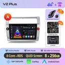 Junsun Android Wireless CarPlay Auto Car Radio For Citroen C4 C-Triomphe C-Quatre 2004-2009 Intelligent Systems DSP SWC RDS GPS