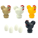 MOC City Animal Zoo Fram Accessories Building Block Figures Goat Sheep Eagle Owl Panda Parrot Seagull Penguin Bricks Toy Gift