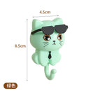 4pcs Kitten Hooks Cartoon Cats Wall Hook Wall Hanging Hanger Rack Key Holder Home Storage Utility Wall Decoration for Clothe Hat