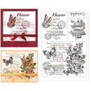 1pc Forest Clear Stamps Forest Sun Moon Cloud Trees Transparent Silicone Stamp Rubber Stamp for Scrapbooking4.3 x 6.3 x 0.1 Inch