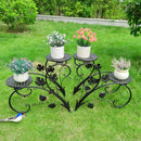 2PCS Classic Tall Plant Stand Art Flower Pot Holder Rack Planter Outdoor Indoor Patio