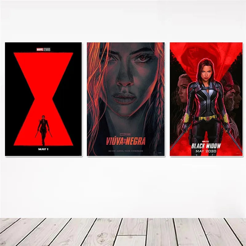 Movie Poster Black Widow Oil Painting By Number Disney Paint By Number Suitable for Adult Hand Painted Home Decor