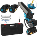 Mini Chainsaw 6 "with 1/2×21V battery, powerful electric small portable chainsaw with automatic oiler for easy pruning