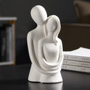 Abstract Couple Statue Decorative Sculpture Modern Home Decoration Ceramic Figure Figurines lovers Living room table ornaments