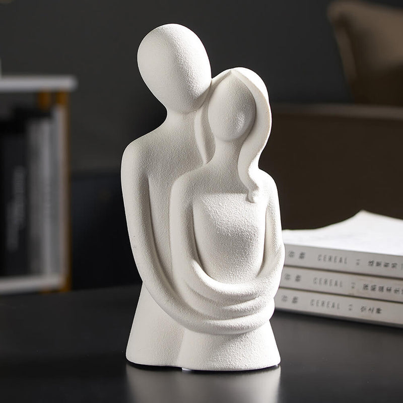 Abstract Couple Statue Decorative Sculpture Modern Home Decoration Ceramic Figure Figurines lovers Living room table ornaments