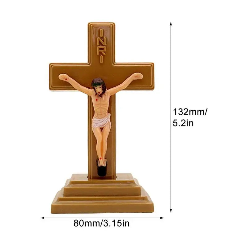 Luminous Catholic Wall Crucifix Glows The Dark Standing Cross Christian Cross Desktop Cross Catholic Cross Ornaments Jesus