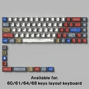 Comic Mixed Lights PBT Tastenkappen Cherry Profil Fünfseitige Dye-Sub Tastenkappe für ISO Layout Mechanische Tastatur Alice Geteilte Leertaste