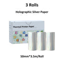 Thermal Paper Transparent Sticker For Phomemo/Memoking M02/T02 Mini Printer for Journal Photo Text Notes 53mm