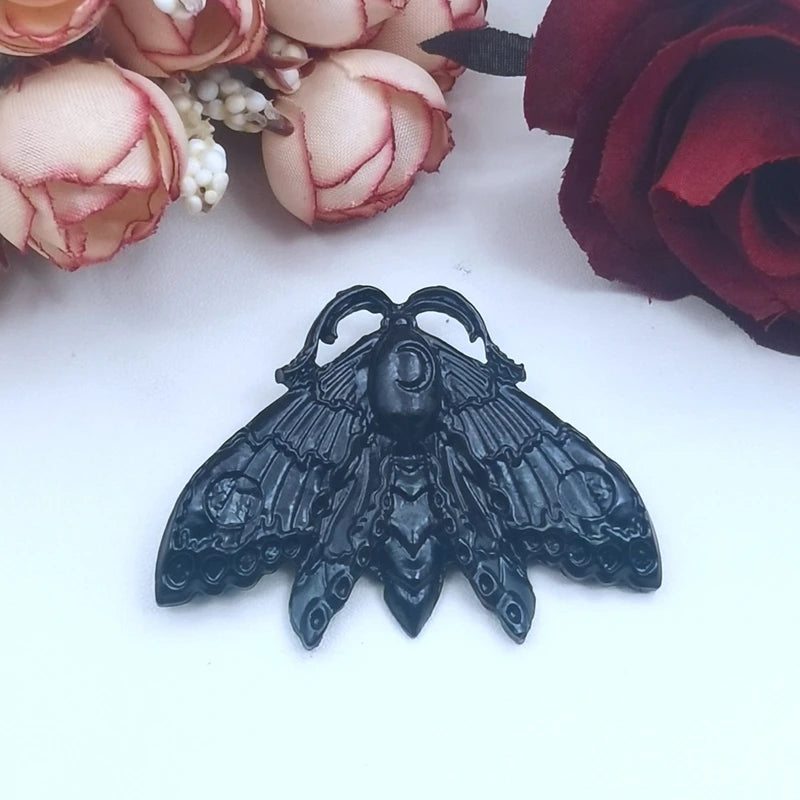 3pcs Big Moth Charm,Wiccan Jewelry Statement Pendant,Small Luna Moth Charms Pendant For Jewelry Making DIY Jewelry Findings