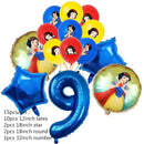 Snow White Birthday Party Set Cup Plate Napkins Tablecloth Cake Topper Balloons Disposable Tableware Baby Shower Supplies