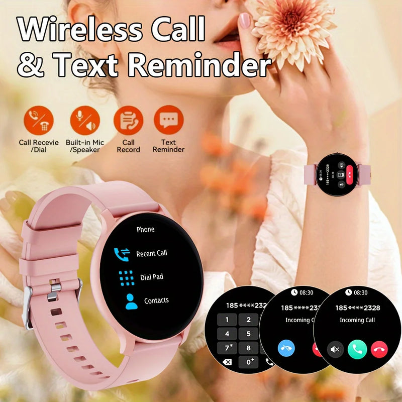 KESHUYOU Women Smart Watch Bluetooth Talk Full Screen Touch IP68 Waterproof Watch Men Heart Rate Health Monitoring Smart Watch