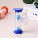 2/3 Minutes Sand Clock Color Hourglass Sandglass Kids Tooth Brushing Timer Plastic Suction Cup Hourglass Home Decor Child Gifts