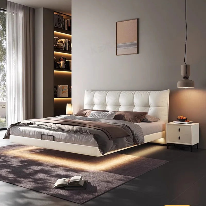 Luxury Modern Italian Safe Bedroom Bed Smart Multifunctional Double Living Room Camas De Dormitorio Kids Bedroom Furniture Set