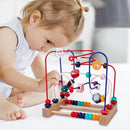 Montessori Babyspielzeug Holz-Achterbahn Perlenlabyrinth Kleinkind Lernspielzeug Pädagogisches Puzzle Mathe-Spielzeug für Kinder 1 2 3 Jahre