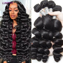 The Silk Meridian | Virgin Loose Deep Wave Hair Bundles, 8-40 Inch