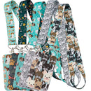 Pet Dog Cute Animals Lanyards Card Neck Strap Lanyards ID Badge Holder Keychain Key Holder Hang Rope Keyrings Accessories Gifts