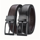1pc Men's Belt Rotating Alloy Buckle Belt Trend High End Authentic Belt Casual Business Plus Size Jeans Belt Wearable Both Sides
