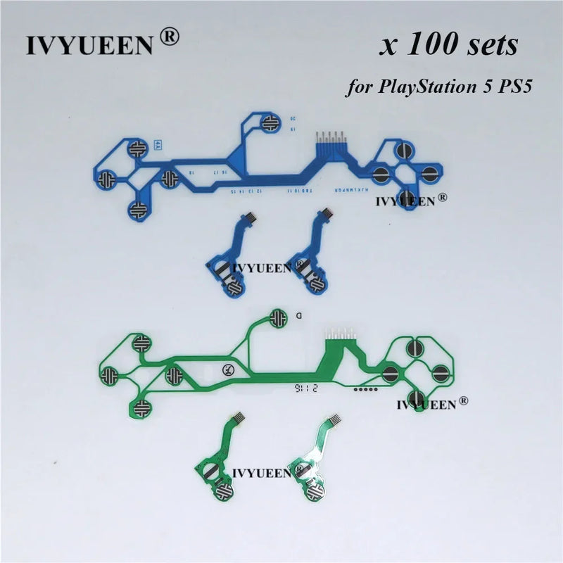 IVYUEEN 100 Sets for PlayStation 5 PS5 DS5 Controller Original Flexible Cable Conductive Film for Dualsense Ribbon Flex Cable