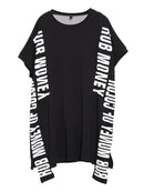 XITAO Europe Print Letter Dress Locker einfarbig Kurzarm Mode Street Style Frauen 2020 Frühling Sommer Neu Minderheit XJ4559