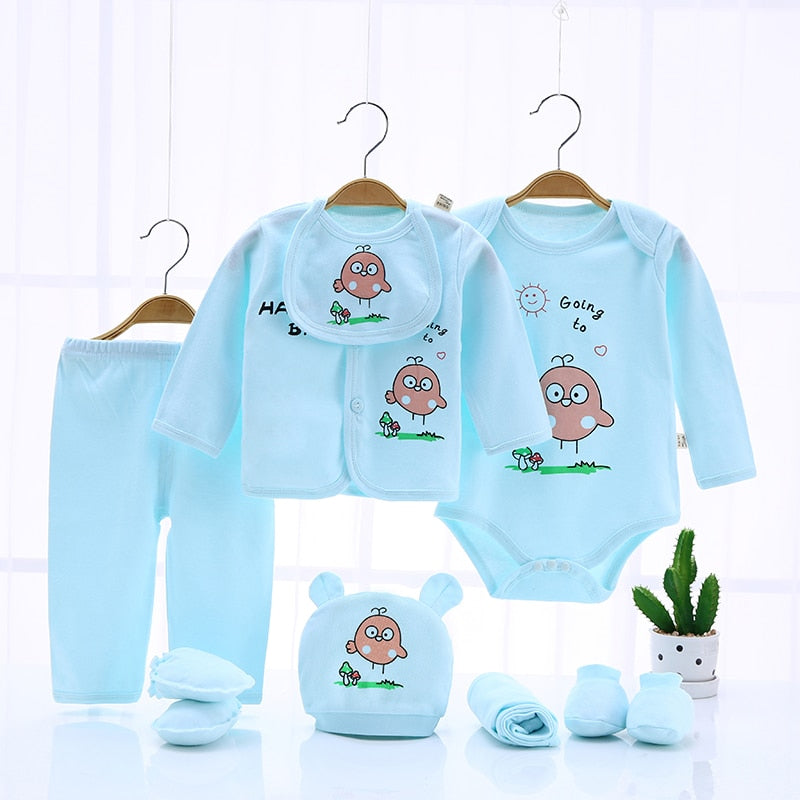 Newborn Clothing Suits Baby toddler Cotton Set for Girls Boys pink blue yellow