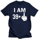 Men's T-Shirt I Am 39 Middle Finger 40th Cool Funny Birthday Gifts Idea T Shirt for Man Husband Daddy Father's Day Present