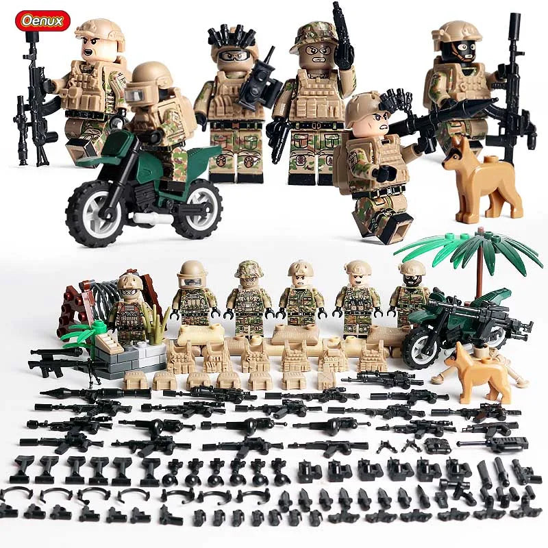 New WW2 Mini Soviet Russian Army Soldiers Figures Military Small Building Block The Battle Of Kursk Military Block Brick MOC Toy