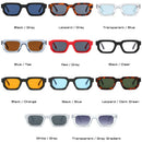 SO&EI Fashion Square Sonnenbrille Damen Shades UV400 Vintage Blau Tee Punk Herren Sonnenbrille