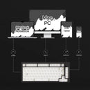 Akko MonsGeek M1 V5 Tri-mode Mechanical Keyboard Barebone Kit VIA 75% 3/5 Pins Customized Hot Swap RGB Rapid Disassemble Gasket