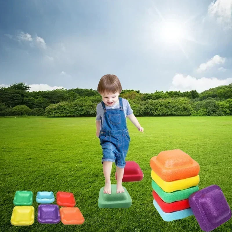 Hot 3 New Children's Balance Training Foam Pedals Sensory Aids Outdoor Games Stacking Stones Balance Exercise Baby Toys Gifts