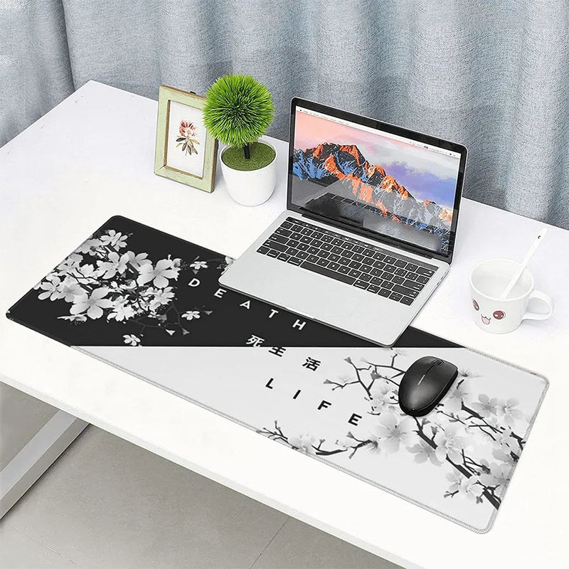 Gaming Mouse Pad, Mouse Mat Desk Pad, Stitched Edges Mousepad, 31.5 x 11.8 Inch