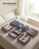 SONGMICS Set of 8 underwear Organizer Foldable Drawer Organizer closet storage box Cabinet