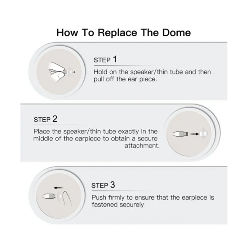 Hearing Aid Domes for Phonak Marvel & Paradise RIC BTE Models SDS 4.0 Large Open Dome 10mm 20 Pcs Pack,Large