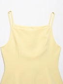 HH Summer Women Solid Square Collar Single Breasted Vest-style Sleeveless Top+High Waist Zipper Side Pocket Mini Shorts Suit