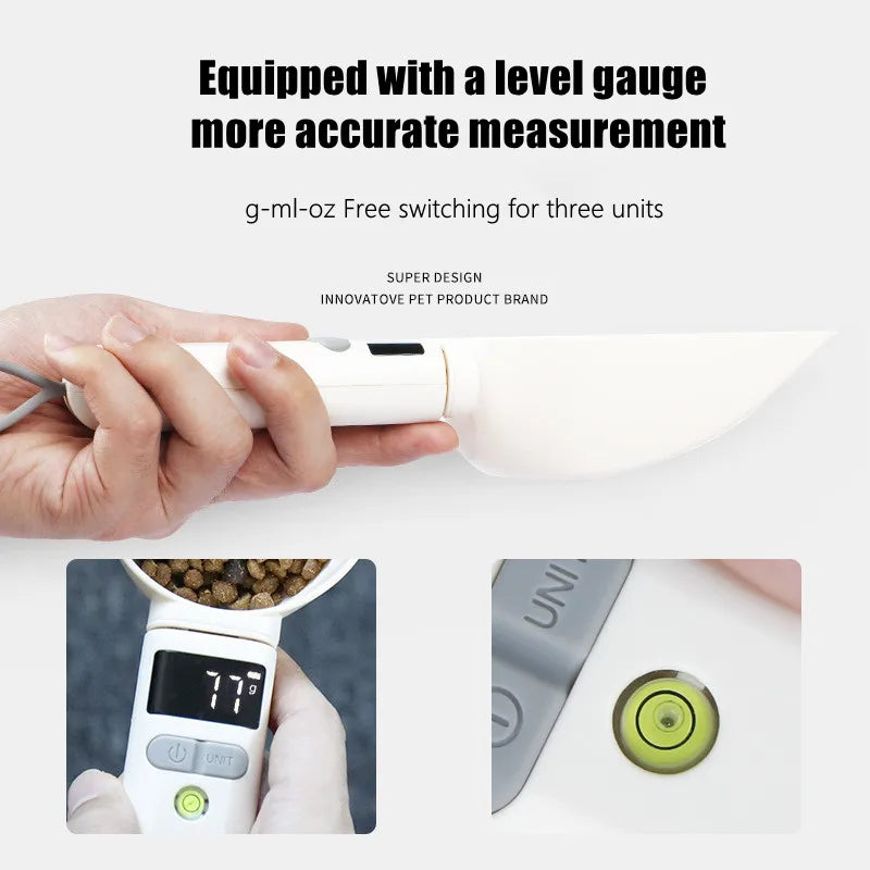 800g/1g Portable LCD Digital Kitchen Scale Home Electronic Measuring Tool  Pet Dog and Cat Digital Feeding Bowl Weighing Spoon