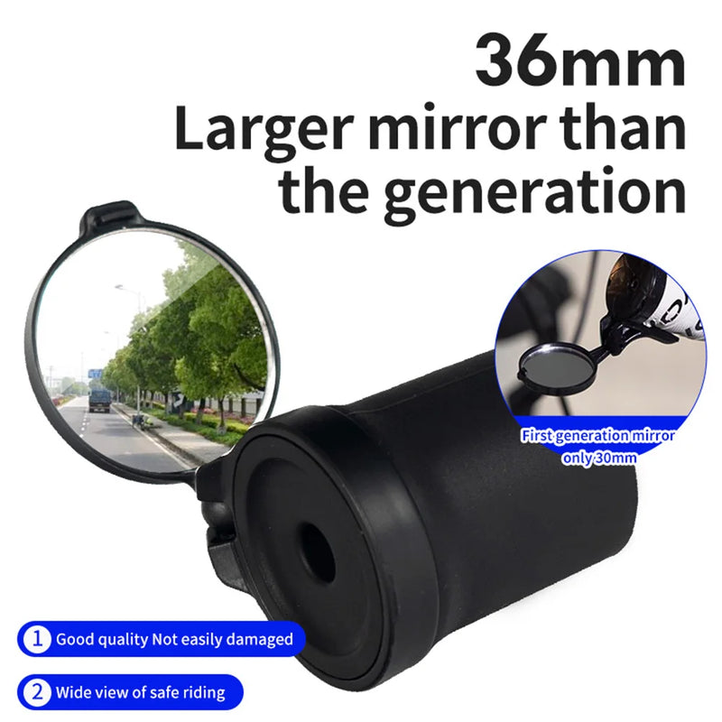 Bicycle Rearview Mirror 360 Rotation Adjustable Rear View Mirrors Bar End Bicycle Mirrors for MTB Road Bike Accessories