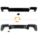 Gloss Black For 2018-21 BMW X3 G01 M40i PERFORMANCE ABS Rear Bumper Diffuser Lip