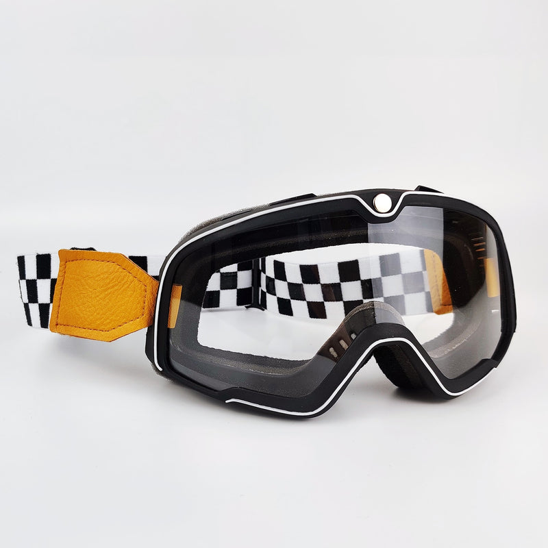 Retro Motorcycle Goggles Ski Glasses Motocross Sunglasses Wide Vision MTB ATV Goggles Cafe Racer Chopper Cycling Racing