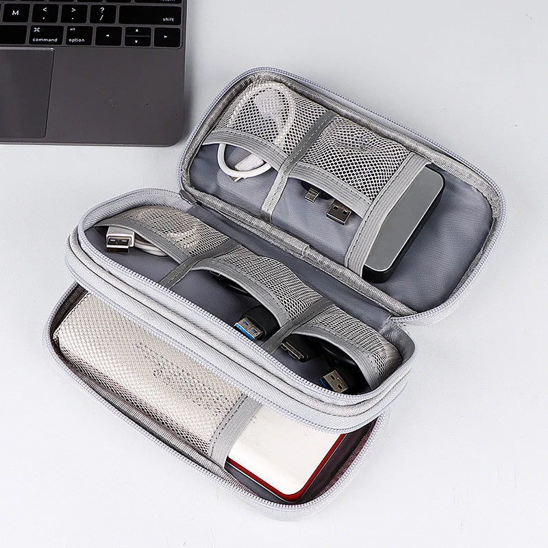 Travel Cable Bag Portable Digital Storage Pouch Charger Data Cable USB Bag Organizer Waterproof Electronic Accessory Storage Bag