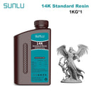 SUNLU 14K High Precision Resin 405nm UV Resin 1KG For LCD 3D Printer Material For Fast Curing  405nm UV Photopolymer Resin