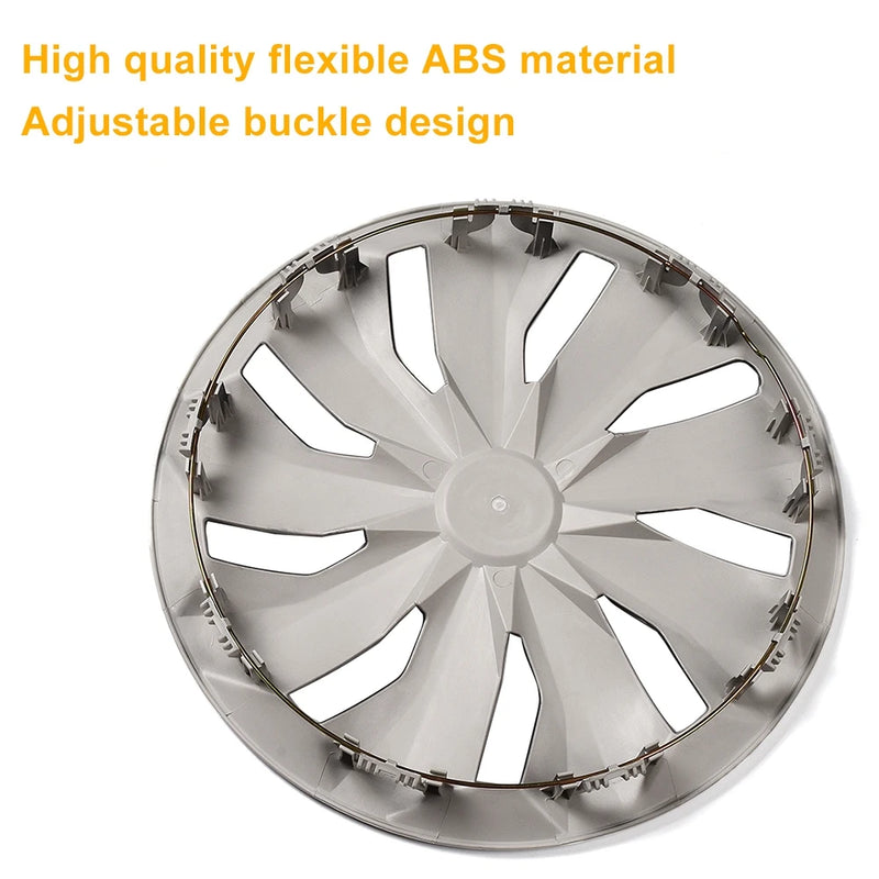 4pcs/set ABS 16 Inch Car Vehicle Wheel Rim Skin Cover Hub Caps R16 Racing Style Rim Center Cover Car Exterior Accessories