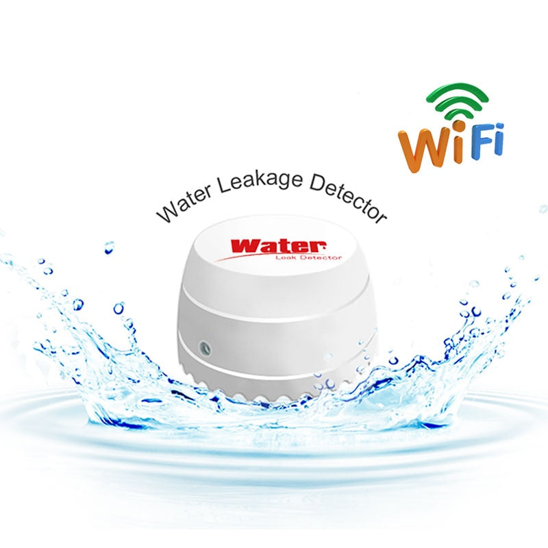 EARYKONG Tuya WiFi Water Leakage Sensor Independent Liquid Leak Alarm 4 Versions Available Easy Installation
