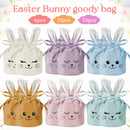 12-24pcs Easter Rabbit Bags Ears Velvet Bunny Gift Bags Chocolate Candy Box For Wedding Birthday Party Easter Decoration Storage